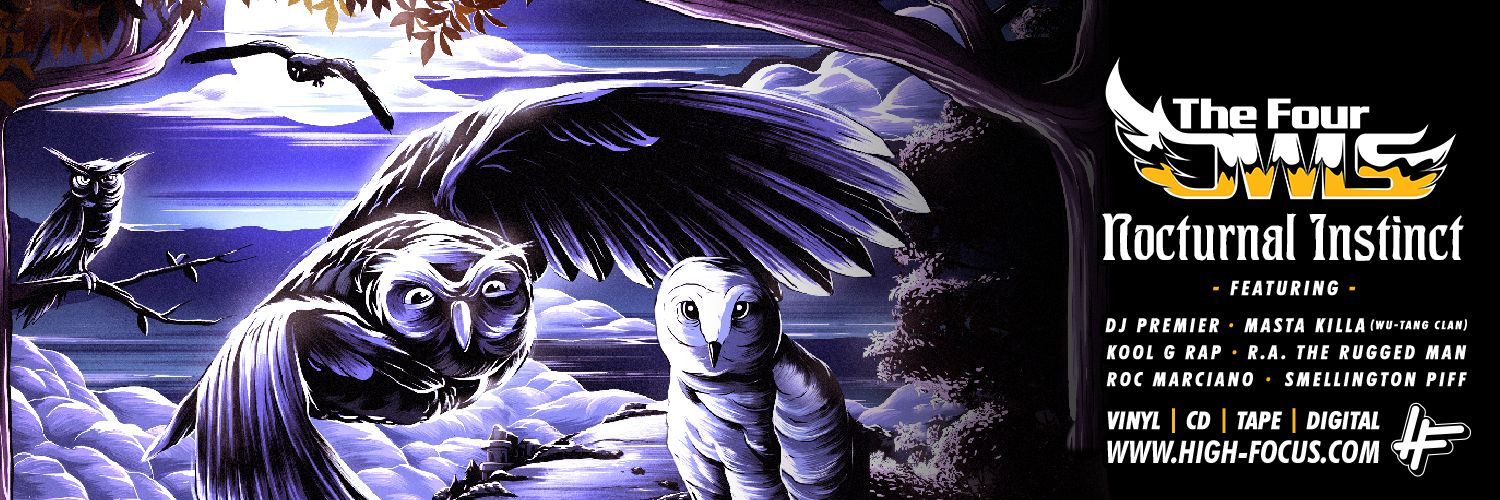 The Four Owls banner