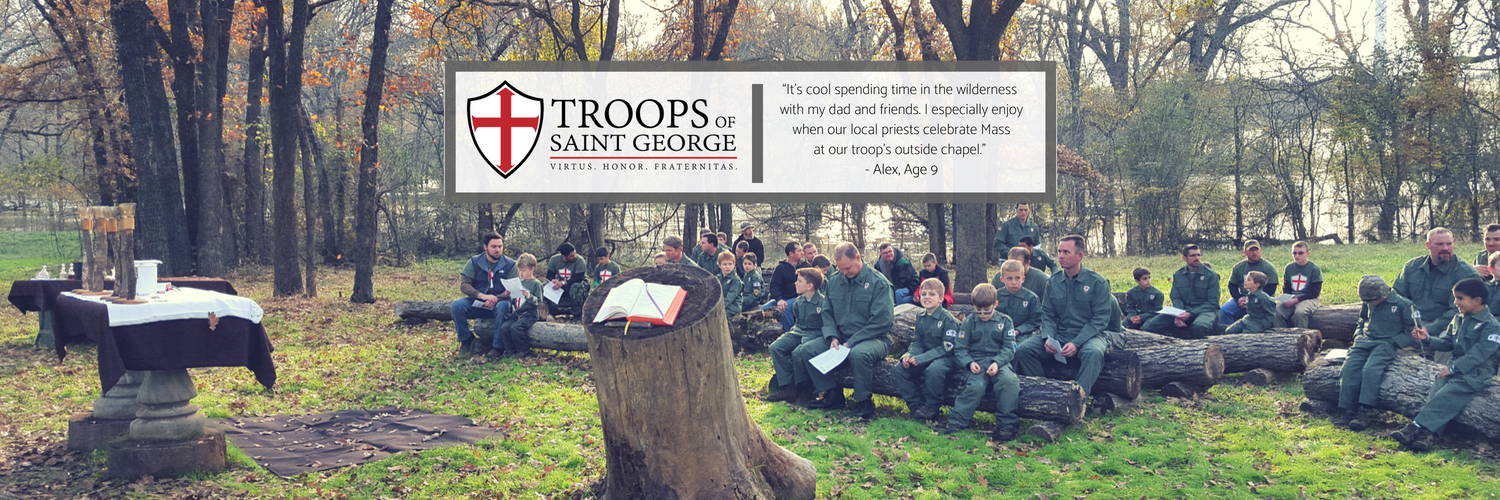 Catholic Troops of Saint George banner