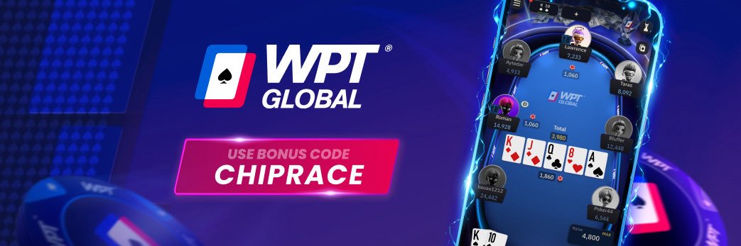 🎙 The Chip Race 🎙Sponsored by WPT Global's banner