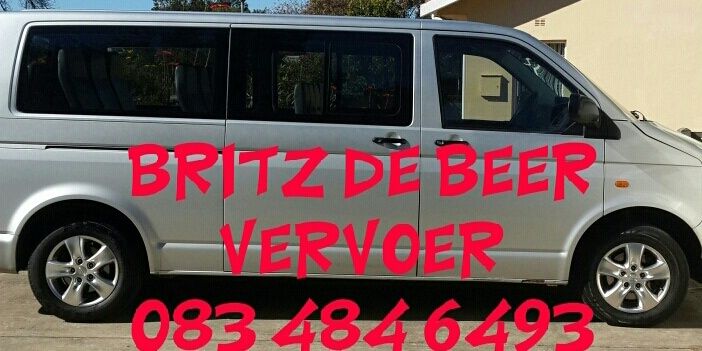 Britz de Beer Vervoe banner