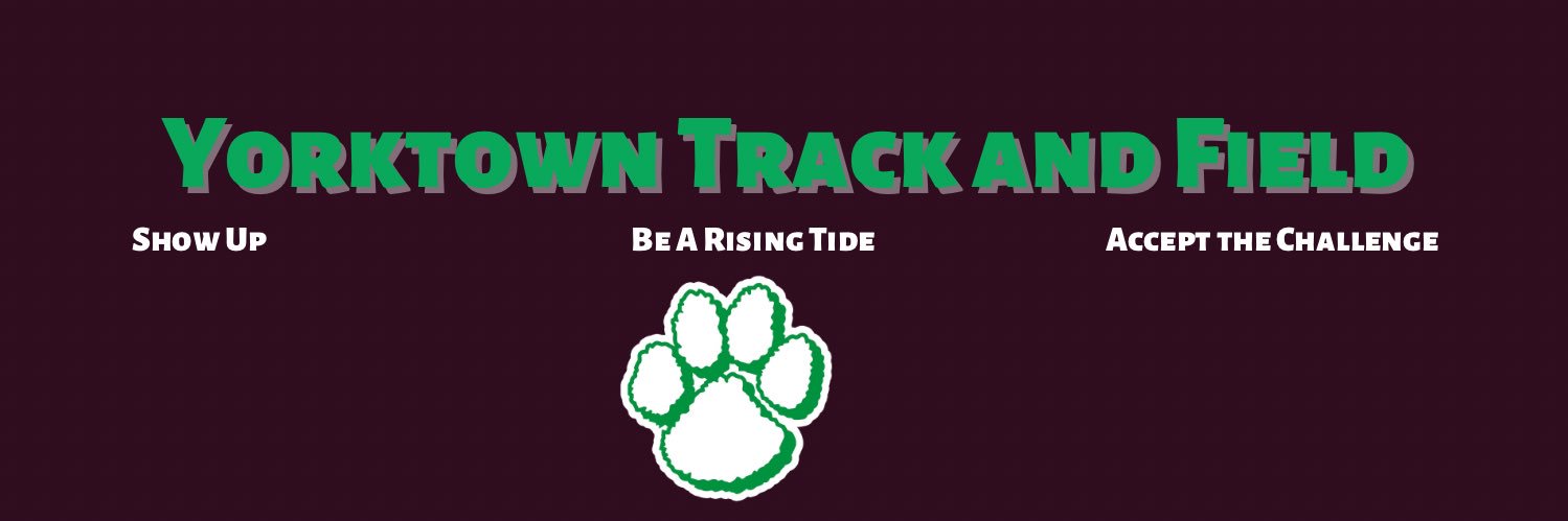 Yorktown Track & Field banner
