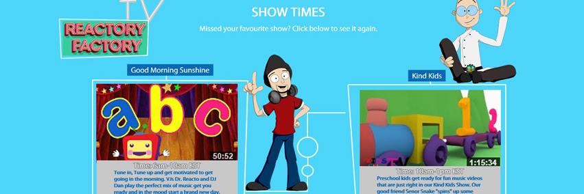 Reactory Factory TV banner