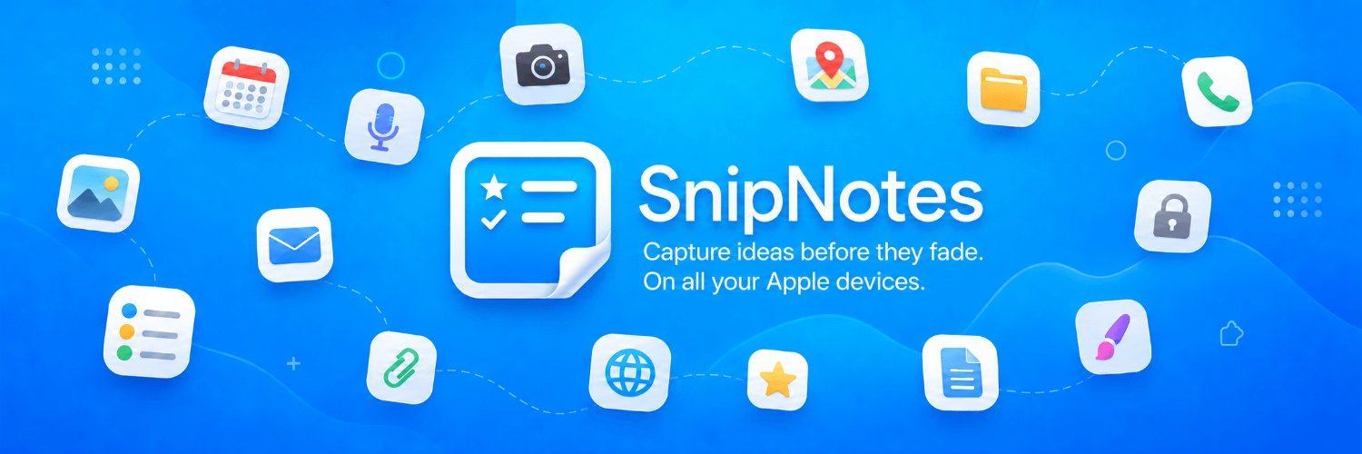 SnipNotesApp's profile banner image