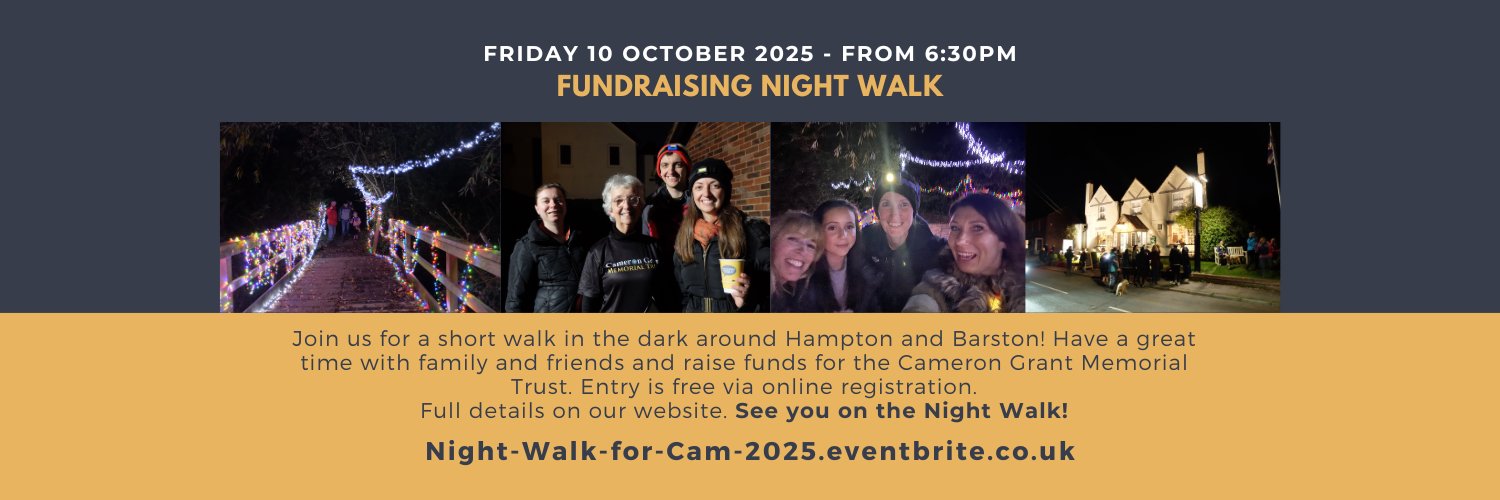 Cameron Grant Memorial Trust banner