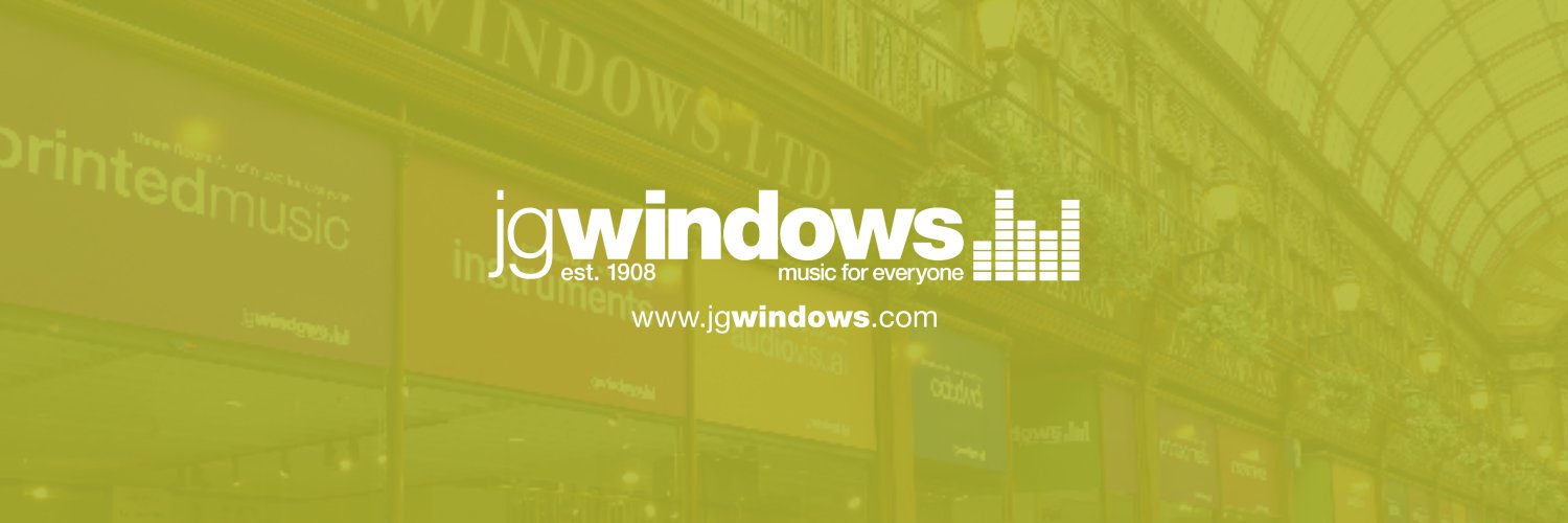 JG Windows Music Shops banner