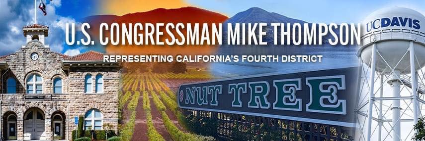 Rep. Mike Thompson's banner