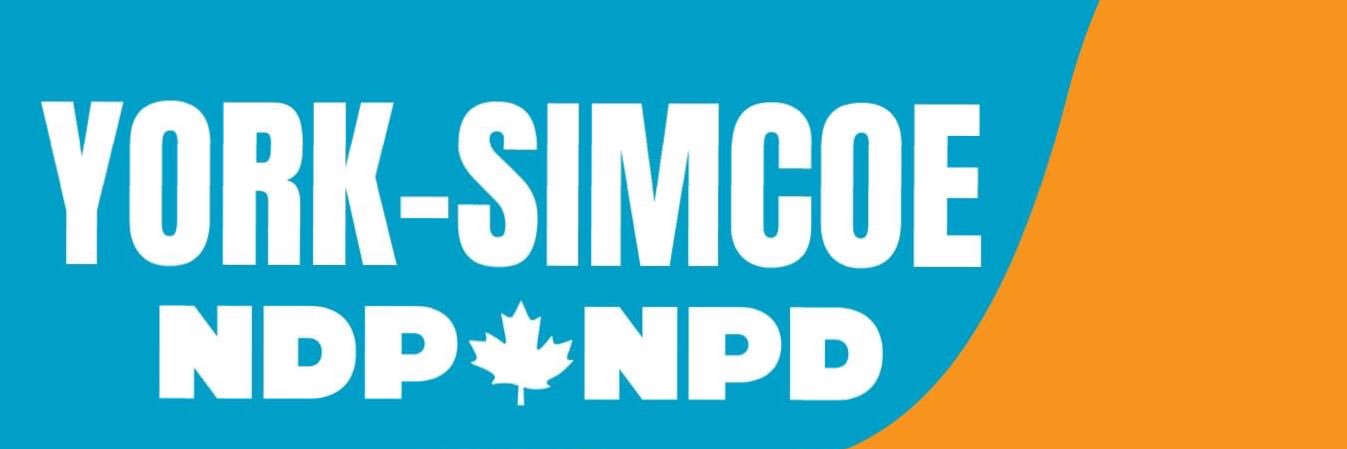 York-Simcoe NDP banner