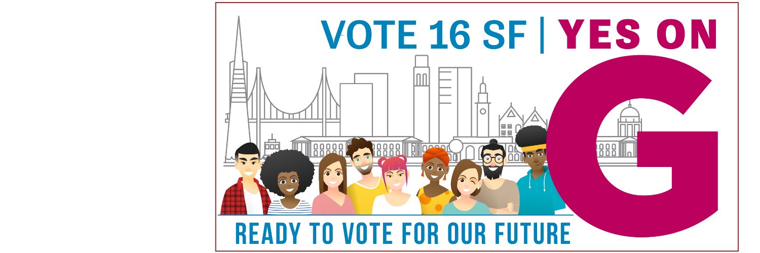 Yes on G! (Vote16SF) banner