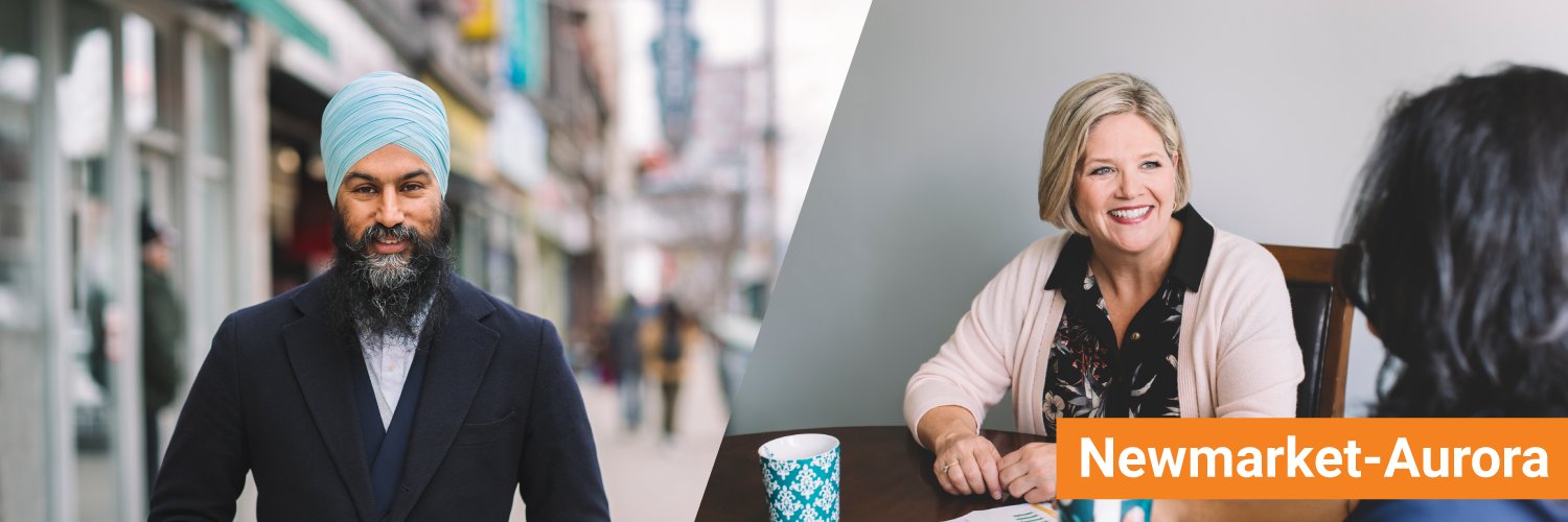 Newmarket-Aurora NDP banner