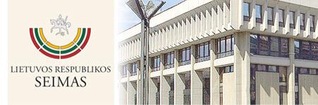 Lithuanian Seimas banner