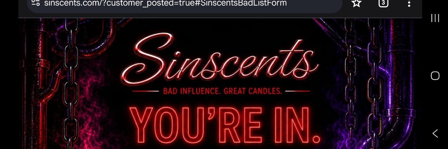 sinscents's profile banner image