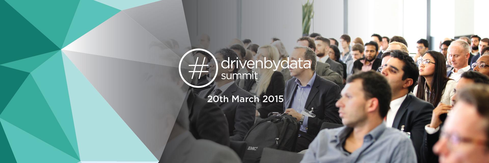 #drivenbydata Summit banner