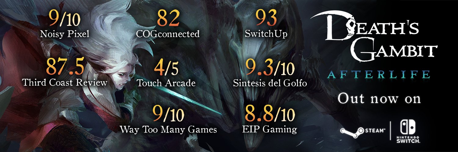 Death's Gambit: Afterlife is out now! banner