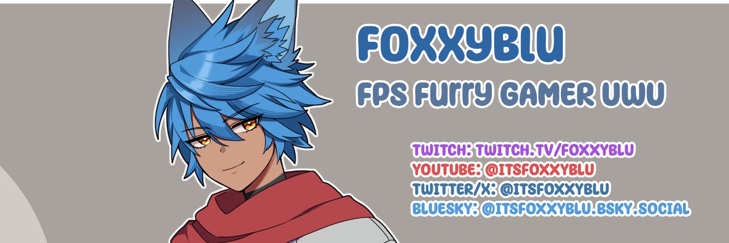 ItsFoxxyBlu's profile banner image