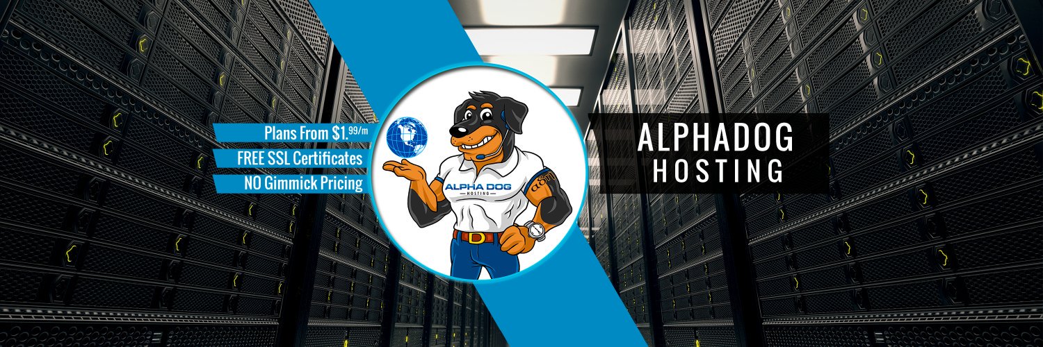AlphaDog Hosting banner