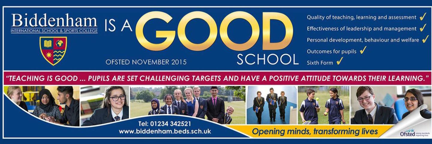 Biddenham KS3 banner