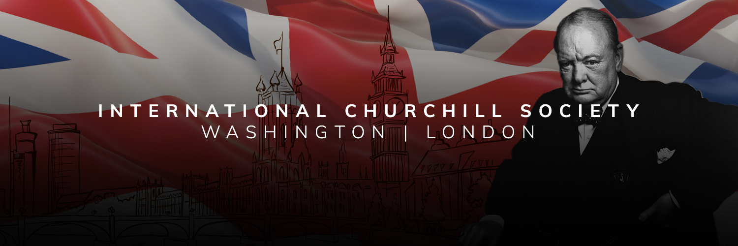 International Churchill Society's banner