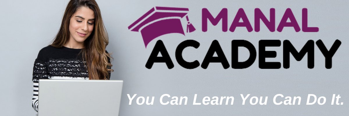 Manal Academy banner