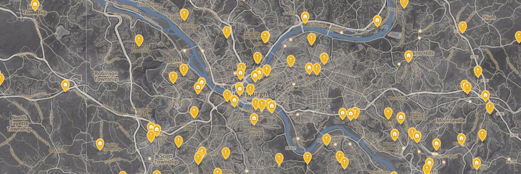 Pittsburgh Lenten Fish Fry Map banner