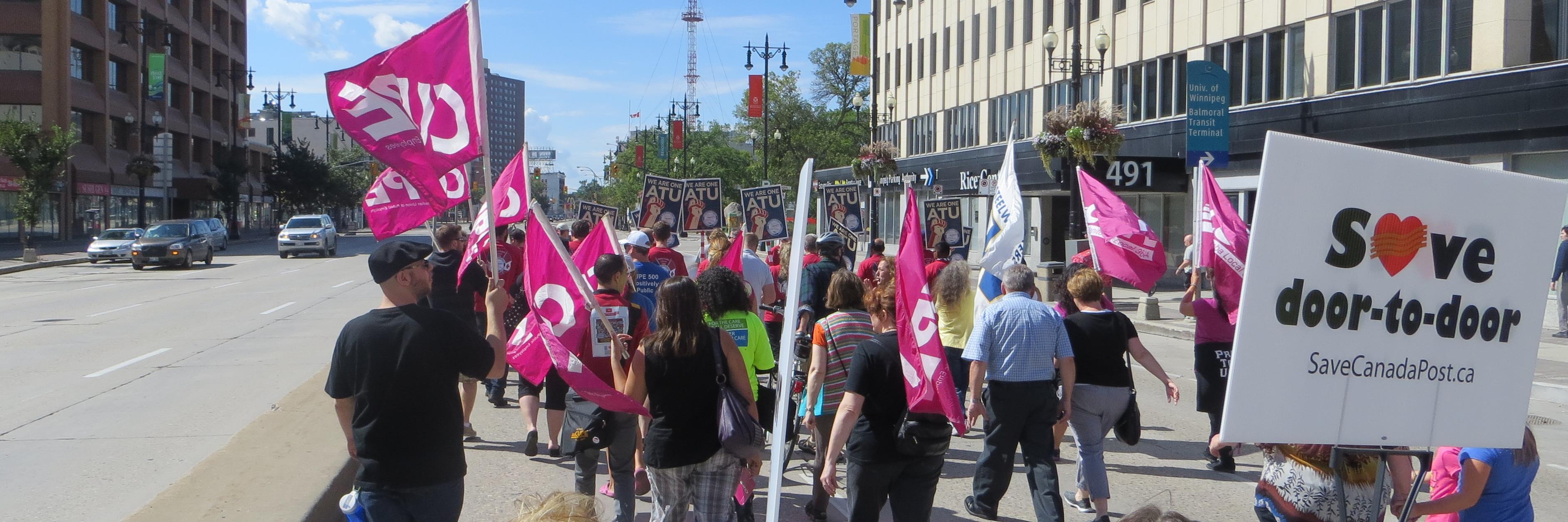 Winnipeg and District Labour Council banner