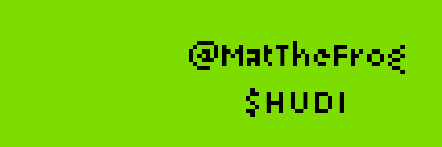 🔶️MatTheFrog🔶️$HUDI🦾🐸🏴‍☠️ banner