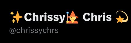 chrissychrs's profile banner image