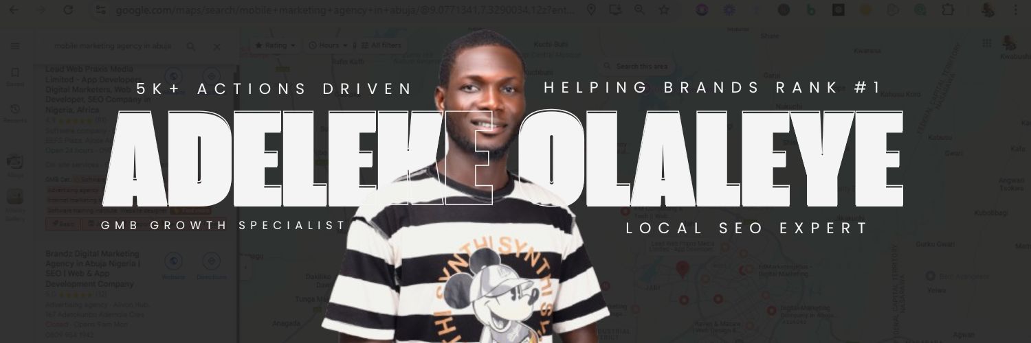 Adeleke | Local SEO Expert | GMB Growth Specialist's banner