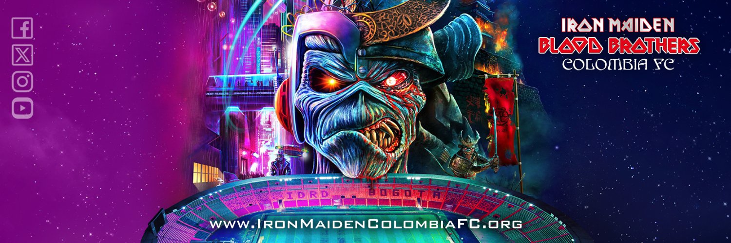 Iron Maiden Blood Brothers Colombia banner