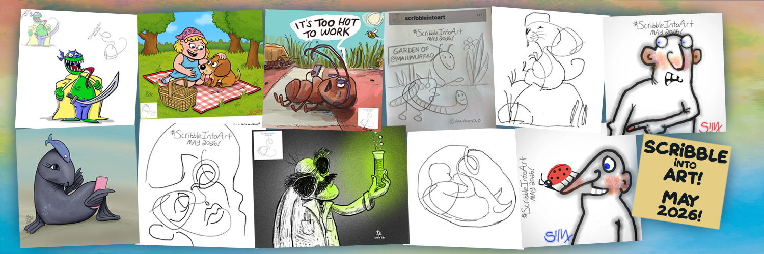 scribbleintoart's profile banner image