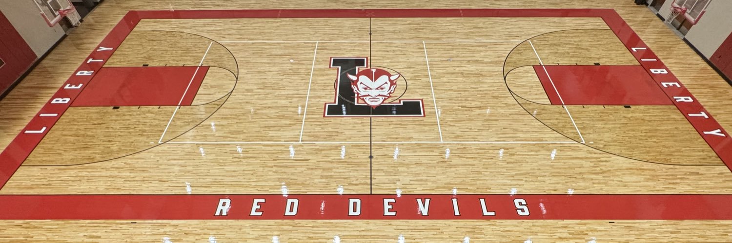 Liberty Red Devils Basketball banner
