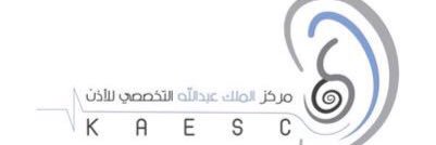 KAESC مركز الملك عبدالله التخصصي للأذن banner