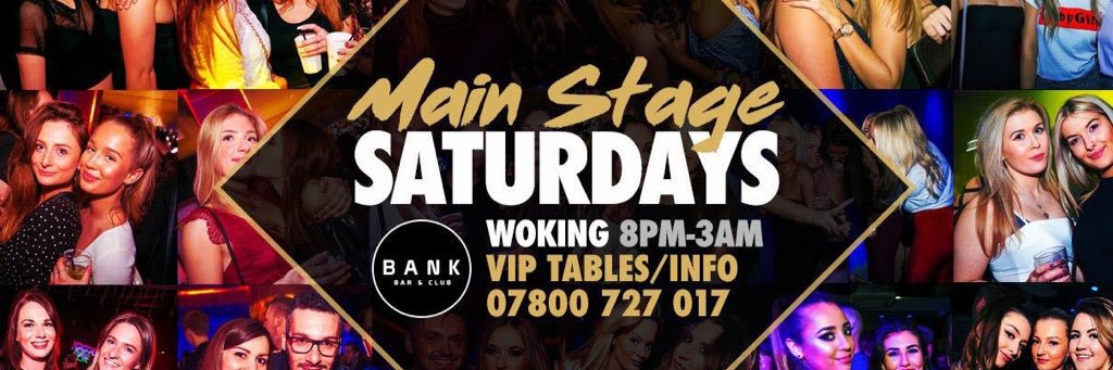 Bank Bar Woking banner