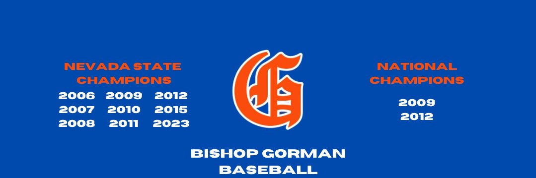 Bishop Gorman Baseball banner