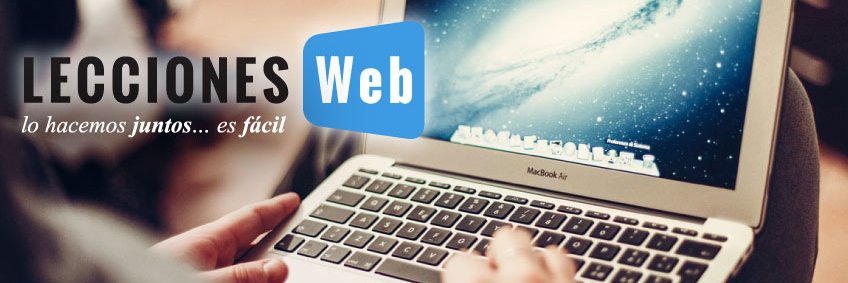Lecciones Web banner