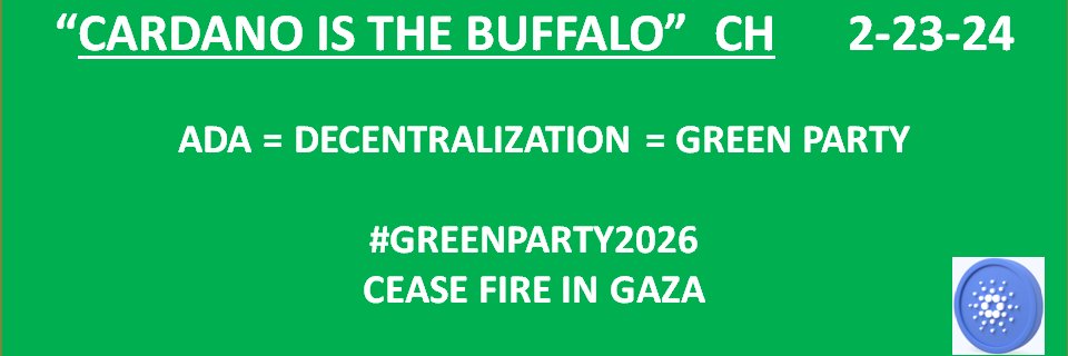 #GREENPARTY2026 - ADA - BTC - JASMY banner