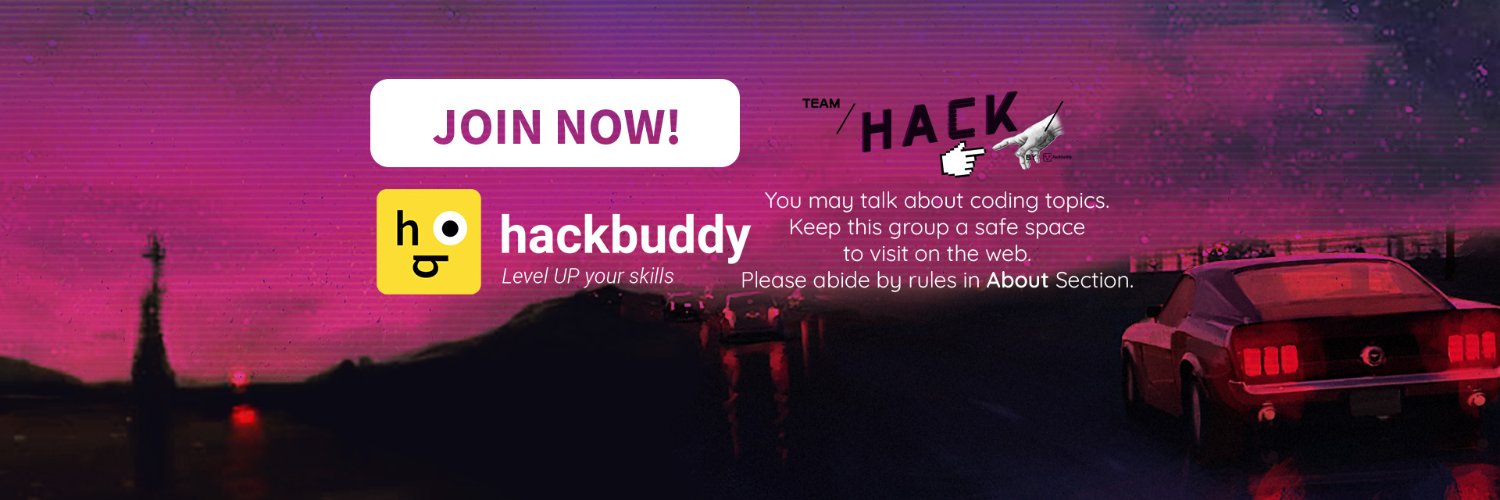 HackBuddy banner