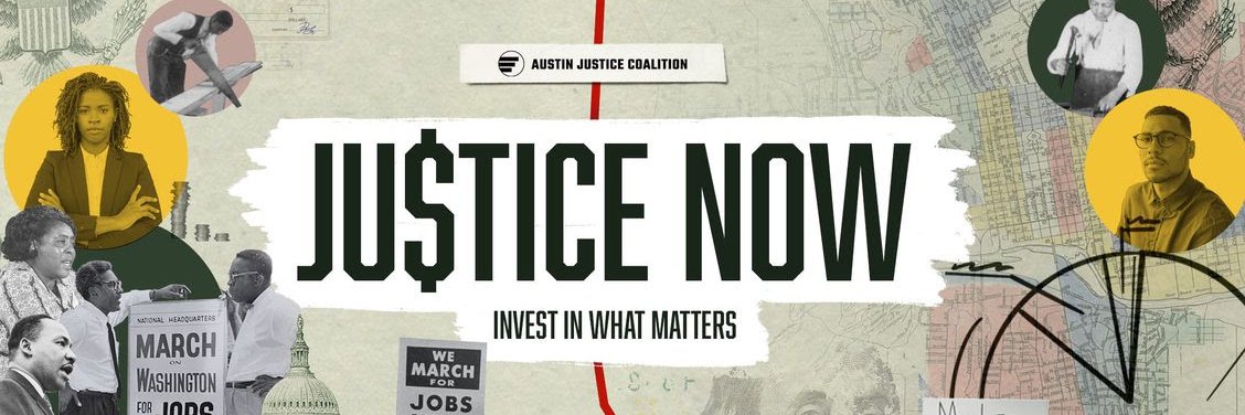 Austin Justice Coalition banner