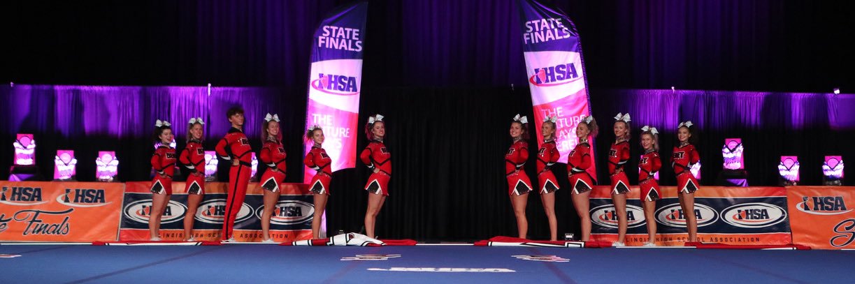 Benet Academy Cheer banner