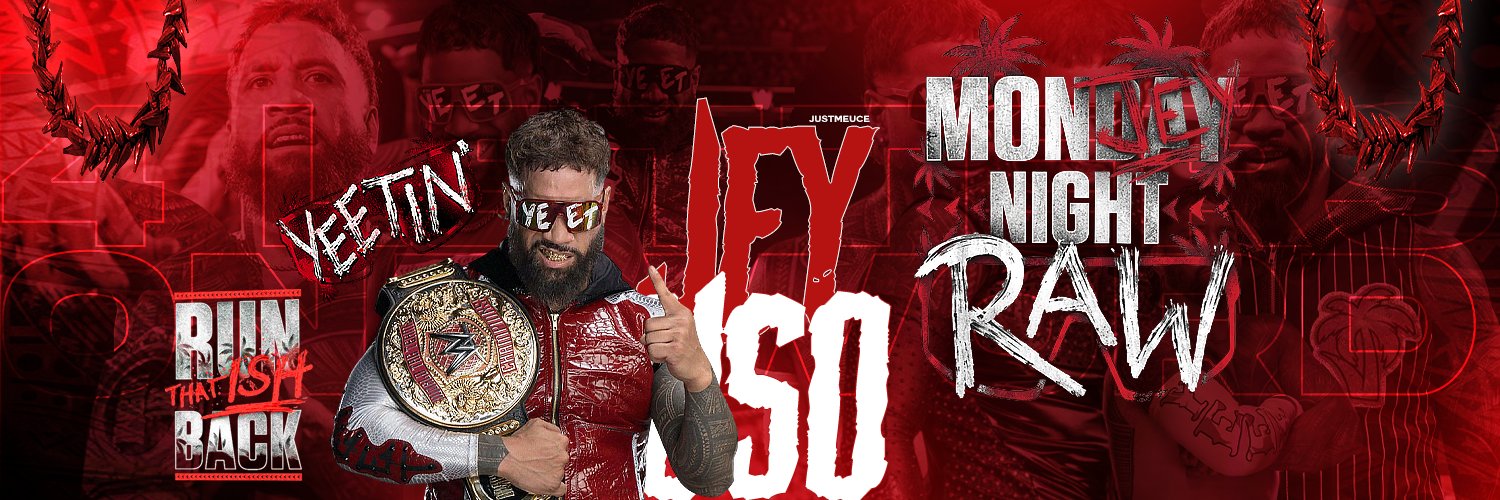 Four letters, one word. ⟡ @WWEUsos parody. banner