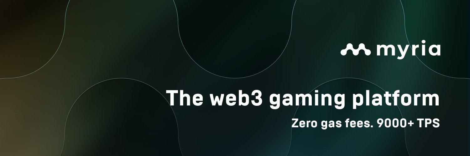 Myria | The web3 gaming platform banner