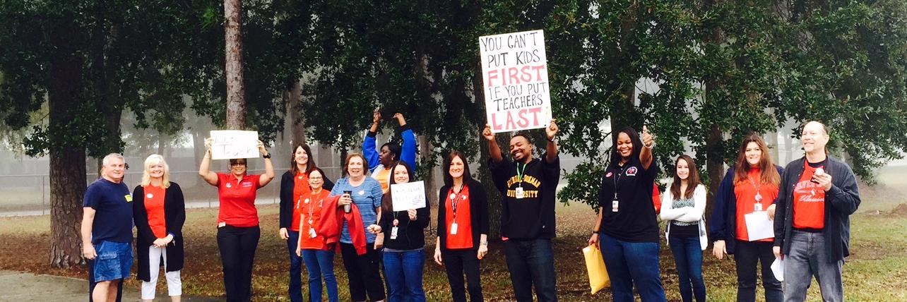 Volusia Educators banner