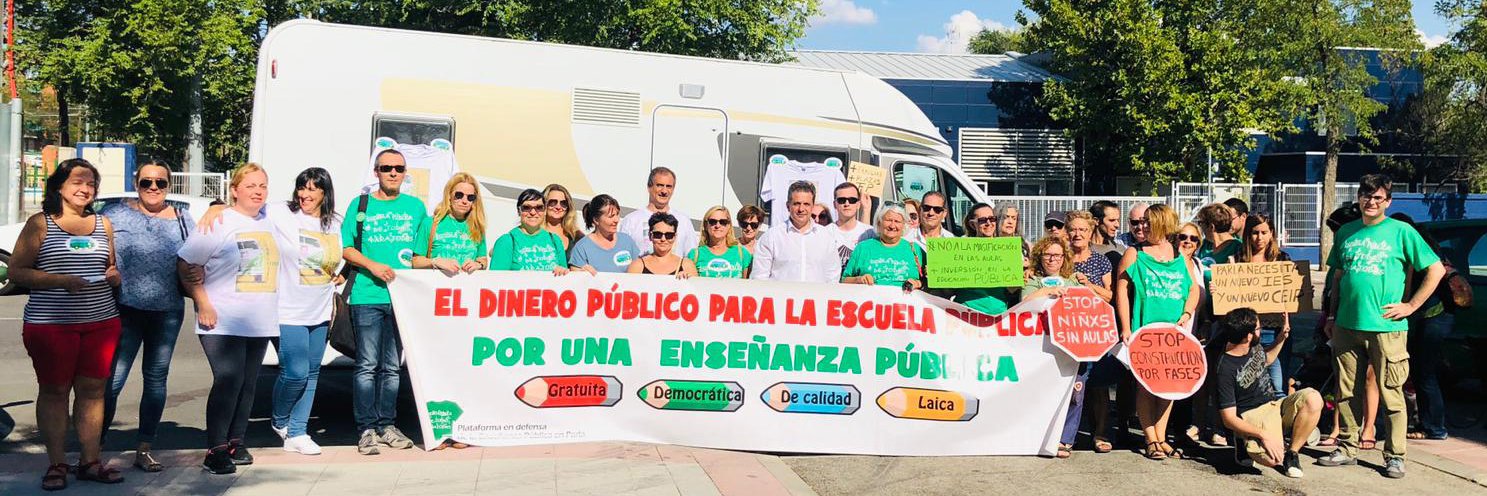 Plataforma por la Educación Pública de Parla banner