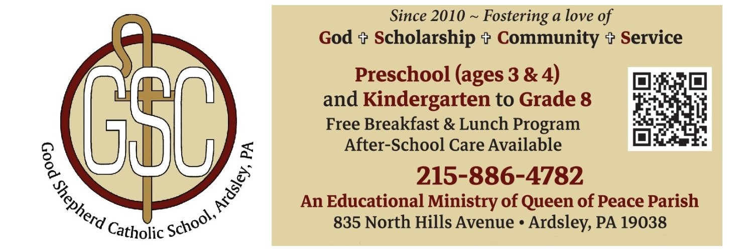 Good Shepherd Catholic School banner