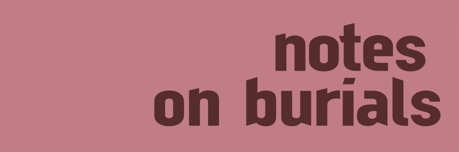 Jayant Kashyap: NOTES ON BURIALS out now! banner