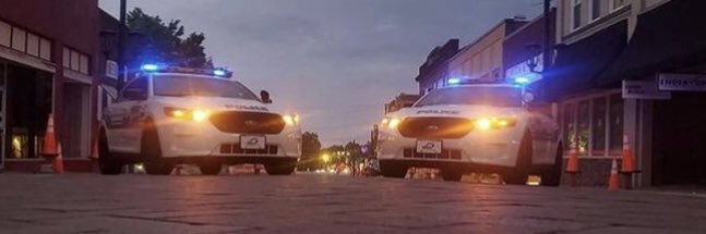 Greer, SC Police - "Policing is a Partnership" banner