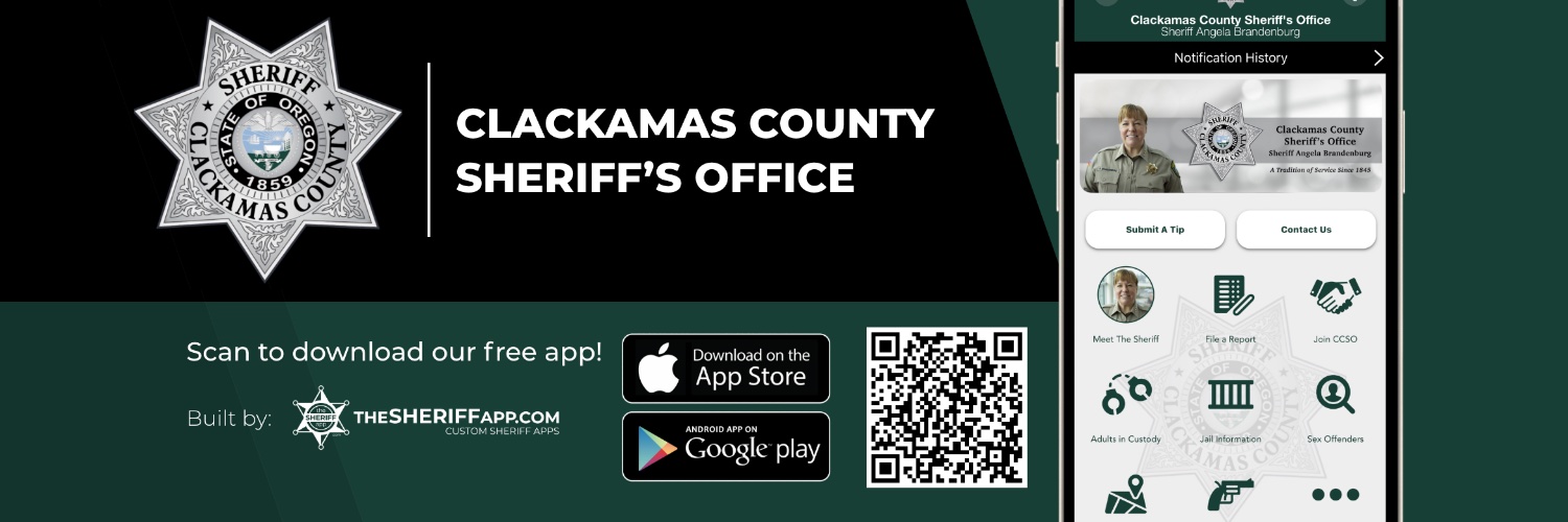 Clackamas Sheriff banner