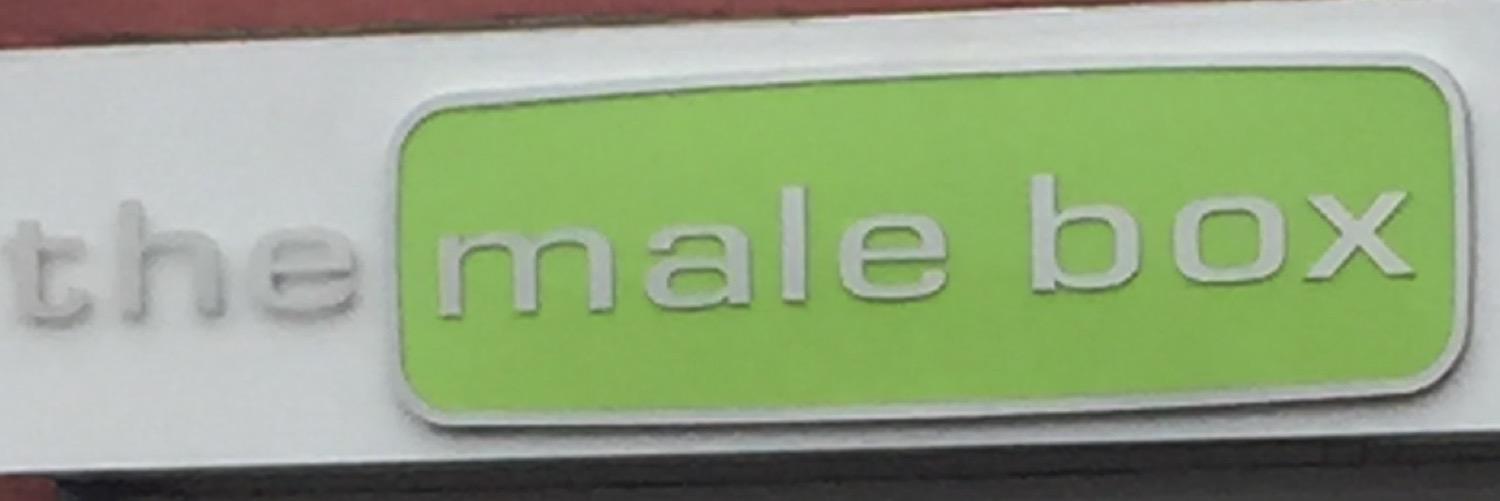 the male box banner