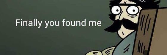 Caught me? ehe banner