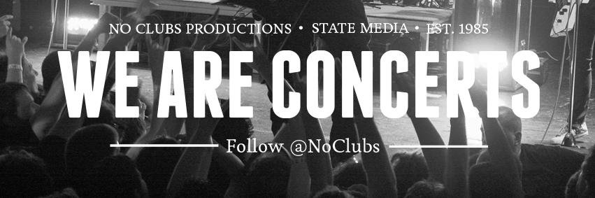 No Clubs Presents... banner