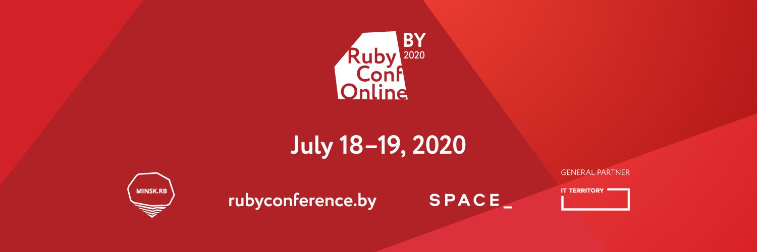 RubyConfBY 2020 Online Conference (July 18-19) banner